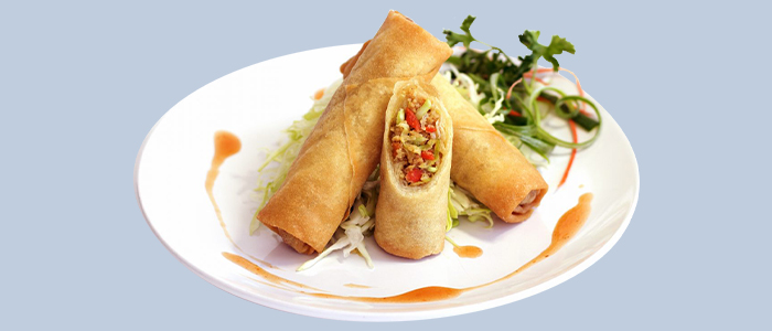 2 Vegetable Spring Roll  Single 